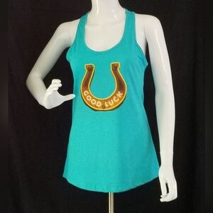 🆕 IDEAL T by NEXT LEVEL Racerback Tank Top - "GOOD LUCK"